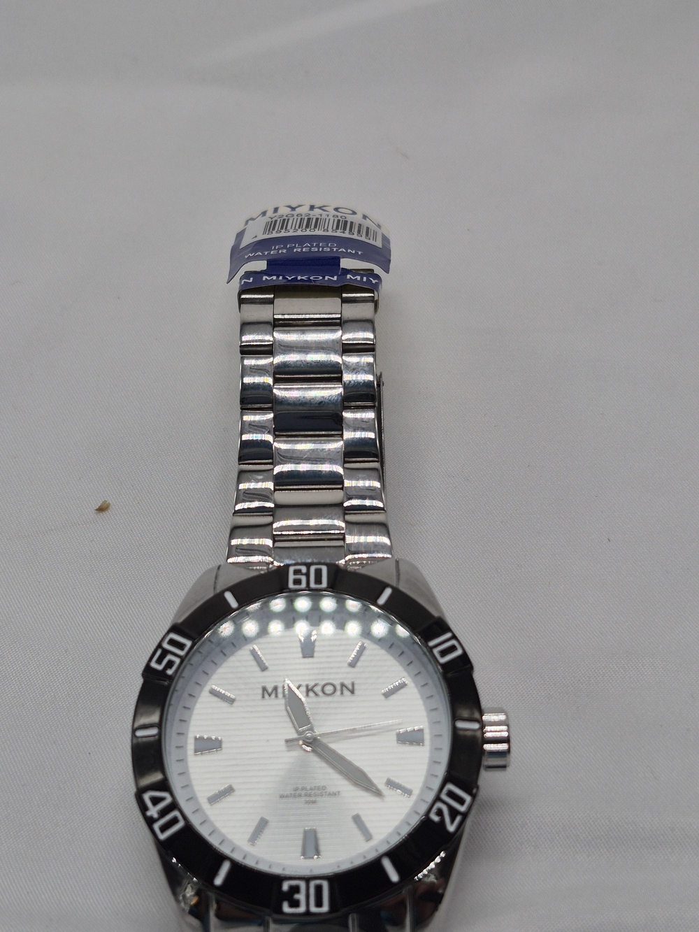 Mykon Stainless Steel Men's Watch - Silver & Black